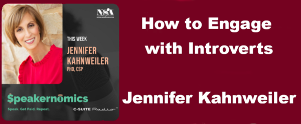 Speakernomics interview with Jennifer Kahnweiler